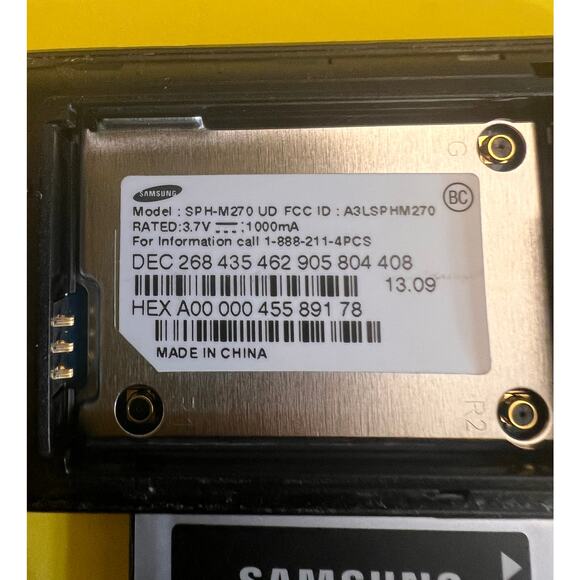 Samsung SPH-M270 Flip Phone–CDMA – Tested & Working With wall charger - Picture 9 of 9